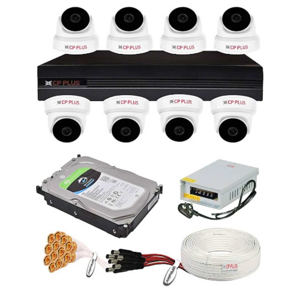Cp plus 8 camera setup installation